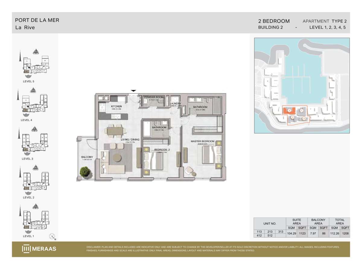 Type 2 - Unit 113,213,313,412,512
